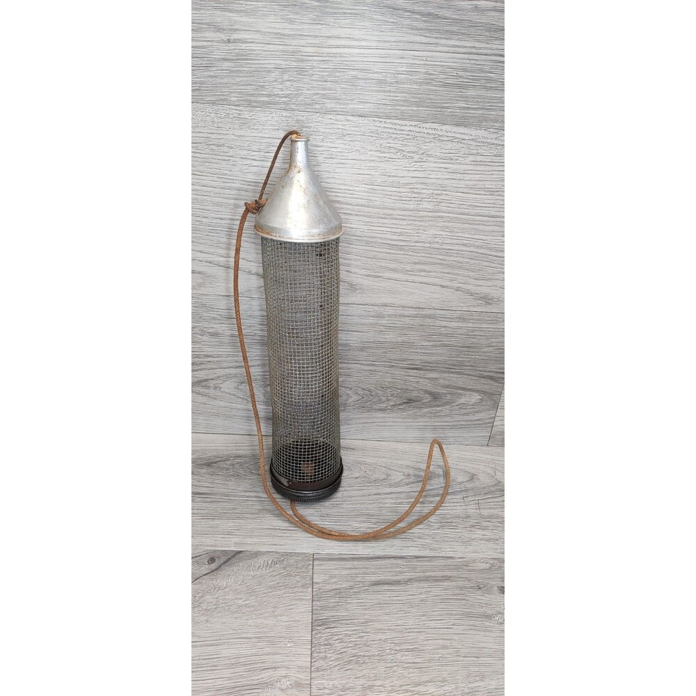 VTG Fly Rod Fishermans Bait Cricket Roach Cage Wire Mesh Fishing Basket - Picture 4 of 9